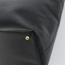 GUCCI Bamboo Hand Bag Leather Black Gold 002 2122 0507 Auth bs31682-9