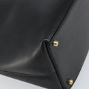 GUCCI Bamboo Hand Bag Leather Black Gold 002 2122 0507 Auth bs31682-14