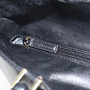 GUCCI Bamboo Hand Bag Leather Black Gold 002 2122 0507 Auth bs31682-10