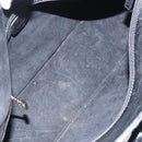 GUCCI Bamboo Hand Bag Leather Black Gold 002 2122 0507 Auth bs31682-11