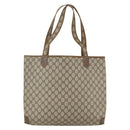 GUCCI GG Supreme Tote Bag PVC Leather Beige Gold 002 098 0057 Auth bs31684-3