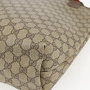 GUCCI GG Supreme Web Sherry Line Tote Bag PVC Beige Gold 89 02 003 Auth bs31685-14
