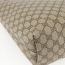 GUCCI GG Supreme Web Sherry Line Tote Bag PVC Beige Gold 89 02 003 Auth bs31685-16