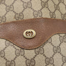 GUCCI GG Supreme Web Sherry Line Tote Bag PVC Beige Gold 89 02 003 Auth bs31685-16