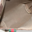 GUCCI GG Supreme Web Sherry Line Tote Bag PVC Beige Gold 89 02 003 Auth bs31685-11