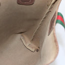 GUCCI GG Supreme Web Sherry Line Tote Bag PVC Beige Gold 89 02 003 Auth bs31685-18