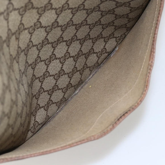 GUCCI GG Supreme Web Sherry Line Tote Bag PVC Beige Gold 89 02 003 Auth bs31685