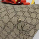 GUCCI GG Supreme Hand Bag PVC Beige Gold 457232 Auth bs31686-9