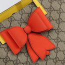 GUCCI GG Supreme Hand Bag PVC Beige Gold 457232 Auth bs31686-17