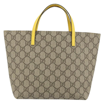 GUCCI GG Supreme Hand Bag PVC Beige Gold 457232 Auth bs31686 - 0