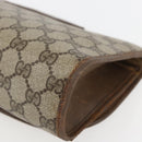 GUCCI GG Supreme Web Sherry Line Bag PVC Beige Gold 89 01 030 Auth bs31688-10