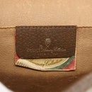 GUCCI GG Supreme Web Sherry Line Bag PVC Beige Gold 89 01 030 Auth bs31688-12