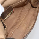 GUCCI GG Supreme Web Sherry Line Bag PVC Beige Gold 89 01 030 Auth bs31688-13