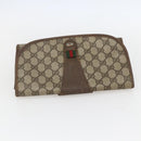 GUCCI GG Supreme Web Sherry Line Bag PVC Beige Gold 89 01 030 Auth bs31688-6