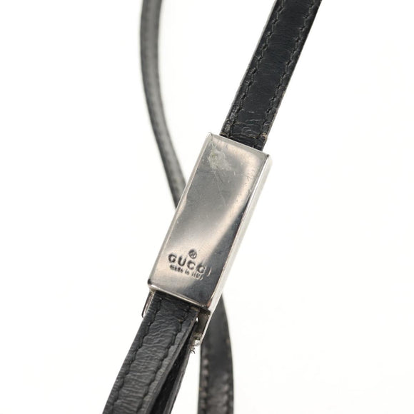 GUCCI GG Canvas Tote Bag Black Silver 002 1021 Auth bs31689