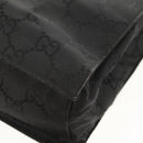 GUCCI GG Canvas Tote Bag Black Silver 002 1021 Auth bs31689-19