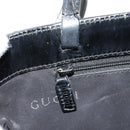 GUCCI GG Canvas Tote Bag Black Silver 002 1021 Auth bs31689-25