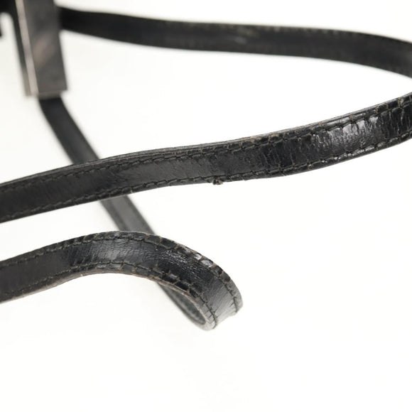 GUCCI GG Canvas Tote Bag Black Silver 002 1021 Auth bs31689