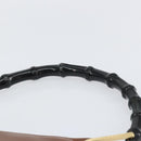 GUCCI Bamboo Shoulder Bag Leather Brown Gold 001 3008 Auth bs31690-8