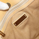 Jimmy Choo Studs Tote Bag Enamel Yellow Gold Auth bs31691-15