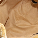 Jimmy Choo Studs Tote Bag Enamel Yellow Gold Auth bs31691-16