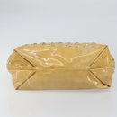 Jimmy Choo Studs Tote Bag Enamel Yellow Gold Auth bs31691-9