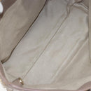 Jimmy Choo Studs Tote Bag Leather Gray Gold Auth bs31692-16