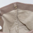 Jimmy Choo Studs Tote Bag Leather Gray Gold Auth bs31692-17