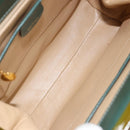 GUCCI Hand Bag Enamel Green Gold 000 2046 0300 Auth bs31693-11