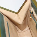 GUCCI Hand Bag Enamel Green Gold 000 2046 0300 Auth bs31693-21