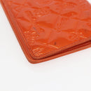 CHANEL Icon line Long Wallet Enamel Orange CC Auth bs31694-11