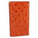 CHANEL Icon line Long Wallet Enamel Orange CC Auth bs31694-3