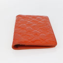 CHANEL Icon line Long Wallet Enamel Orange CC Auth bs31694-7