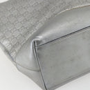 GUCCI GG Canvas Guccissima Tote Bag Leather Outlet Silver 238696 Auth bs31696-12