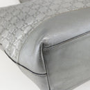 GUCCI GG Canvas Guccissima Tote Bag Leather Outlet Silver 238696 Auth bs31696-14
