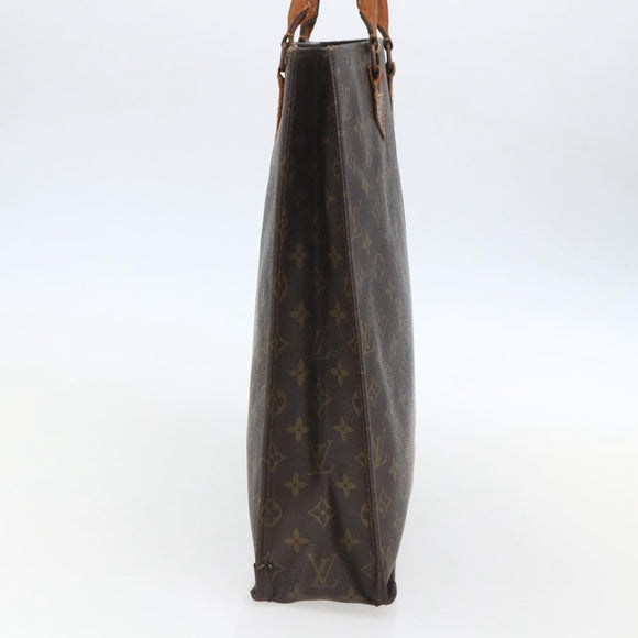 LOUIS VUITTON Monogram Sac Plat Hand Bag M51140 LV Auth bs31699