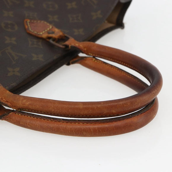 LOUIS VUITTON Monogram Sac Plat Hand Bag M51140 LV Auth bs31699