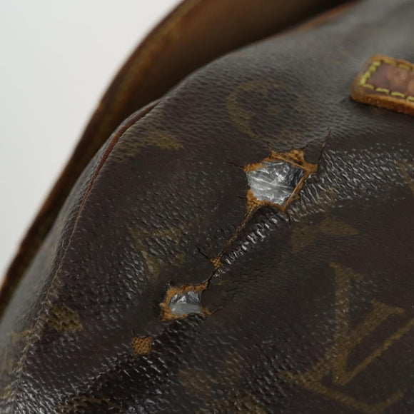 LOUIS VUITTON Monogram Saumur 35 Shoulder Bag M42254 LV Auth bs31702