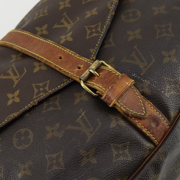 LOUIS VUITTON Monogram Saumur 35 Shoulder Bag M42254 LV Auth bs31702