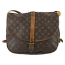 LOUIS VUITTON Monogram Saumur 35 Shoulder Bag M42254 LV Auth bs31702-2