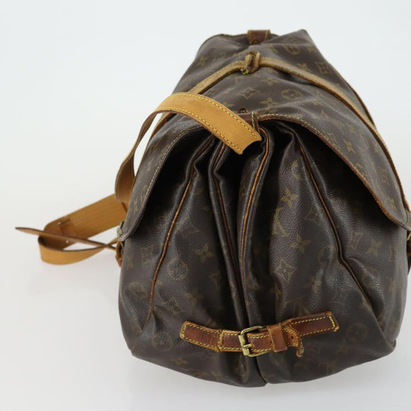 LOUIS VUITTON Monogram Saumur 35 Shoulder Bag M42254 LV Auth bs31702