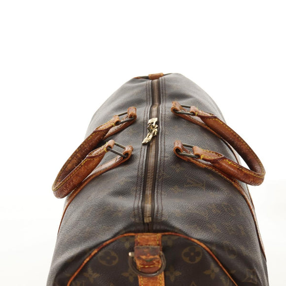 LOUIS VUITTON Monogram Keepall Bandouliere 50 Boston Bag M41416 LV Auth bs31705