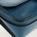 LOUIS VUITTON Epi Cartouchiere MM Shoulder Bag Blue M52245 LV Auth bs31707-15