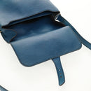 LOUIS VUITTON Epi Cartouchiere MM Shoulder Bag Blue M52245 LV Auth bs31707-21