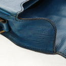 LOUIS VUITTON Epi Cartouchiere MM Shoulder Bag Blue M52245 LV Auth bs31707-22