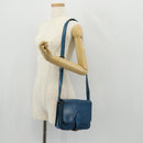 LOUIS VUITTON Epi Cartouchiere MM Shoulder Bag Blue M52245 LV Auth bs31707-27
