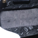 Salvatore Ferragamo Vala Hand Bag Enamel Black Gold Auth bs31711-16