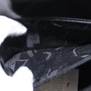 Salvatore Ferragamo Vala Hand Bag Enamel Black Gold Auth bs31711-20