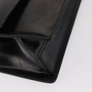 Salvatore Ferragamo Gancini Shoulder Bag Leather Black Silver Auth bs31712-9