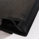 Salvatore Ferragamo Gancini Shoulder Bag Leather Black Silver Auth bs31712-12